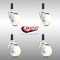 Service Caster 3 Inch 316SS Nylon Wheel Swivel 7/8 Inch Expanding Stem Caster Set SCC SCC-SS316EX20S314-NYS-78-4 - alternate 3